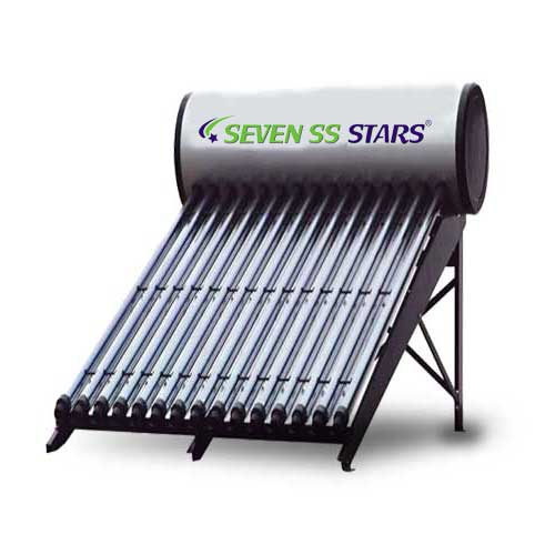 Seven SS Stars 150 Liters Pressurized Solar Water Heater (Stainless Steel)